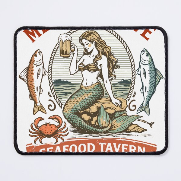 Item preview, Mermaid Cove Seafood Tavern T-Shirt designed and sold by Matinez Pink.