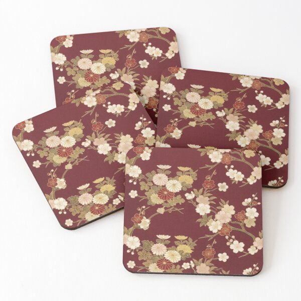 Item preview, Japanese Floral Seamless Pattern – Vintage Sakura & Chrysanthemum Botanical designed and sold by FashioonTrends.