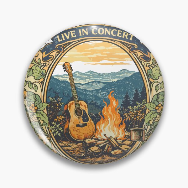 Item preview, Campfire Guitar Concert T-Shirt designed and sold by Matinez Pink.
