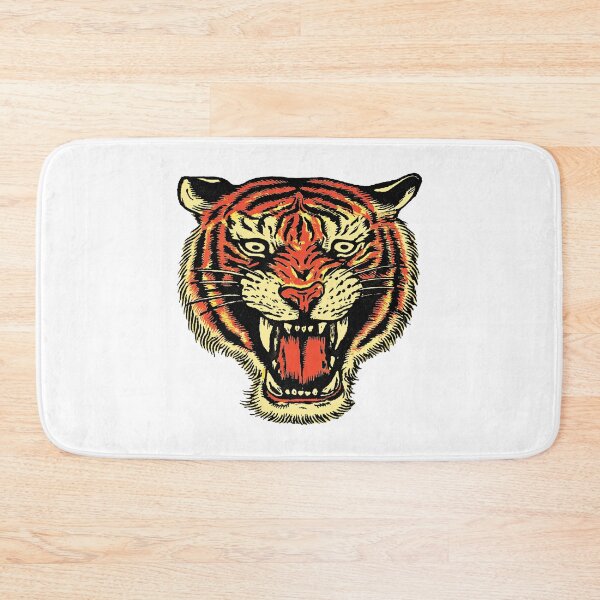 Item preview, American Traditional Tattoo Tiger Head Design designed and sold by trajeado14.