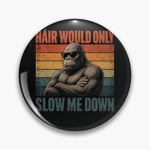 Item preview, Bald Father's Day Gift, Hair Would Only Slow Me Down T-shirt, Funny Bald Man, Fathers Day Gift for Bald Men  designed and sold by THREE LITTLE BEANS.