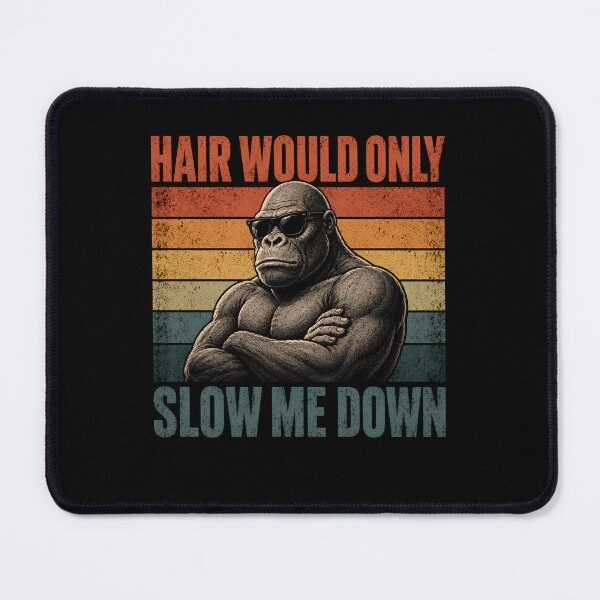Item preview, Bald Father's Day Gift, Hair Would Only Slow Me Down T-shirt, Funny Bald Man, Fathers Day Gift for Bald Men designed and sold by THREE LITTLE BEANS.