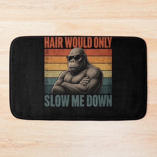 Item preview, Bald Father's Day Gift, Hair Would Only Slow Me Down T-shirt, Funny Bald Man, Fathers Day Gift for Bald Men  designed and sold by THREE LITTLE BEANS.
