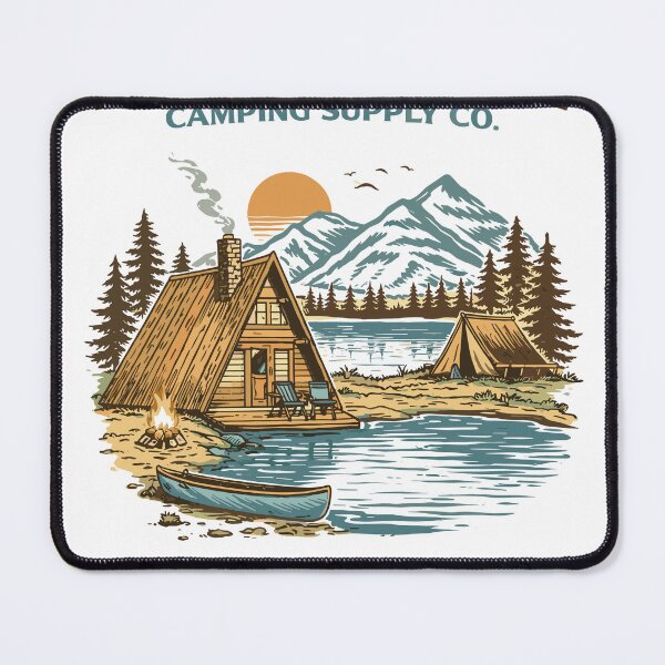 Item preview, Mountain Lodge Camping T-Shirt designed and sold by Matinez Pink.