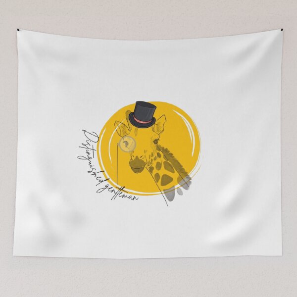 Item preview, Distinguished Gentleman Giraffe Collage | Funny Vintage Animal Art designed and sold by susannapujolcli.