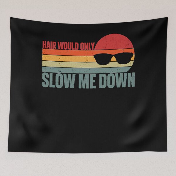 Item preview, Bald Father's Day Gift, Hair Would Only Slow Me Down T-shirt, Funny Bald Man, Fathers Day Gift for Bald Men  designed and sold by THREE LITTLE BEANS.