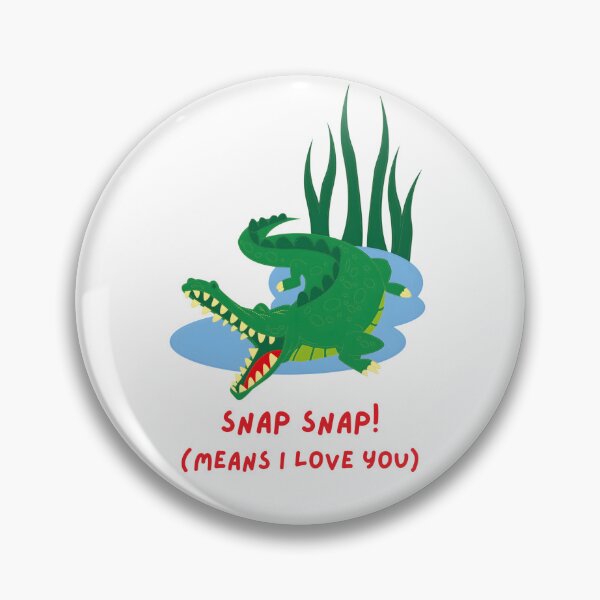 Item preview, Cute Crocodile Cartoon – Playful Swamp Love Quote Art designed and sold by ROARSOME DESiGNS.
