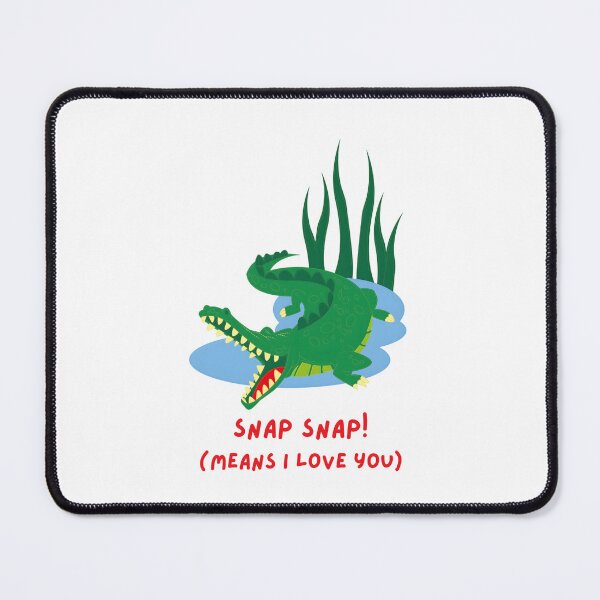 Item preview, Cute Crocodile Cartoon – Playful Swamp Love Quote Art designed and sold by ROARSOME DESiGNS.