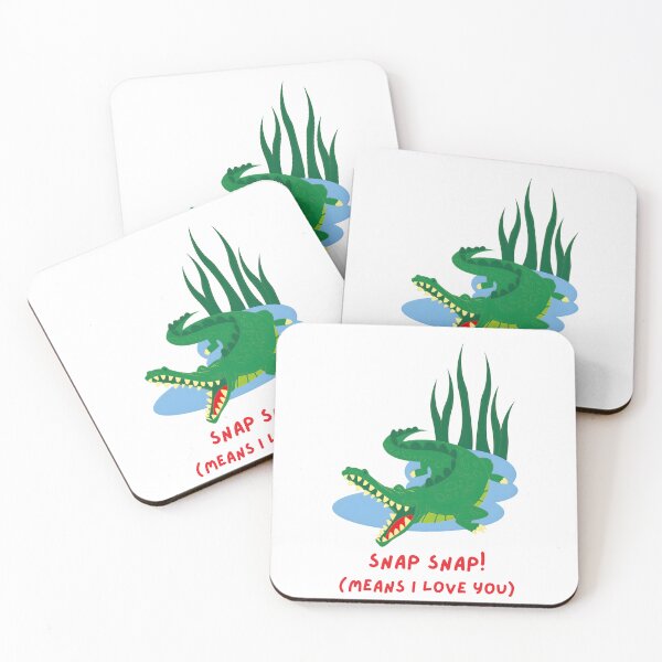 Item preview, Cute Crocodile Cartoon – Playful Swamp Love Quote Art designed and sold by ROARSOME DESiGNS.