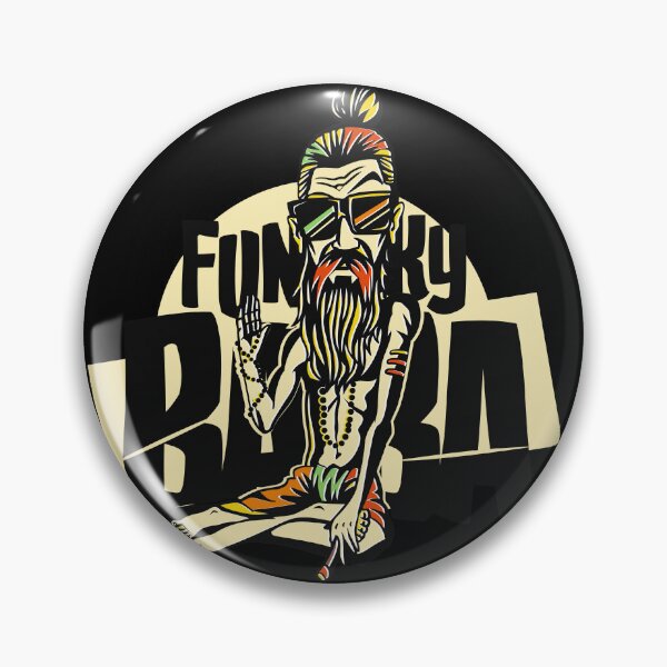 Item preview, Funky Baba Meditating Tattooed Hipster Yogi Guru Streetwear Humor Graphic T-Shirt designed and sold by DERA RAY.
