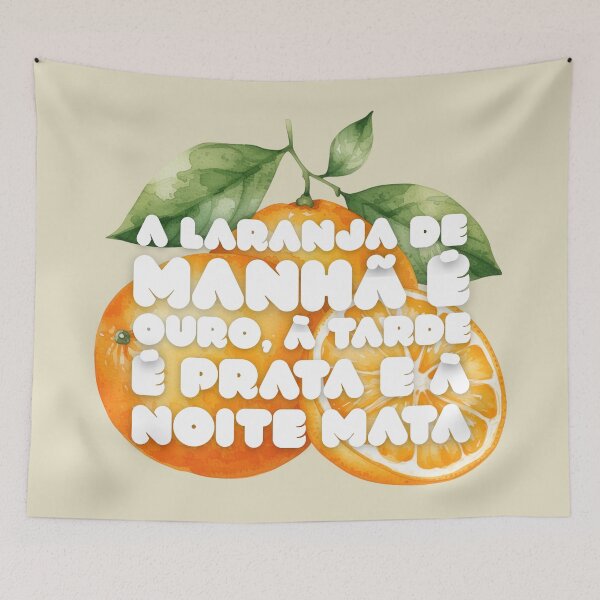 Item preview, An Orange in the Morning Is Gold, at Night It Kills (Portuguese Version) designed and sold by DILMIK..