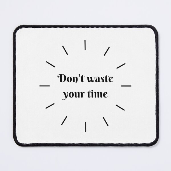 Item preview, Don’t Waste Your Time – Inspirational Clock Design designed and sold by TTopDesign.