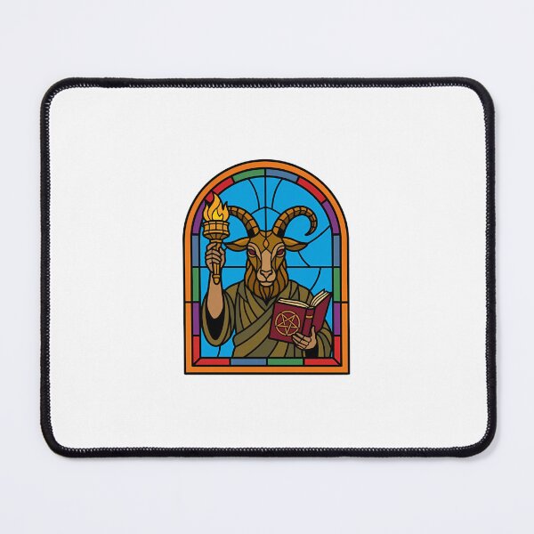 Item preview, MAGOS - Goat of Mendes Stained Glass Baphomet designed and sold by MAGOSMARKETMS.