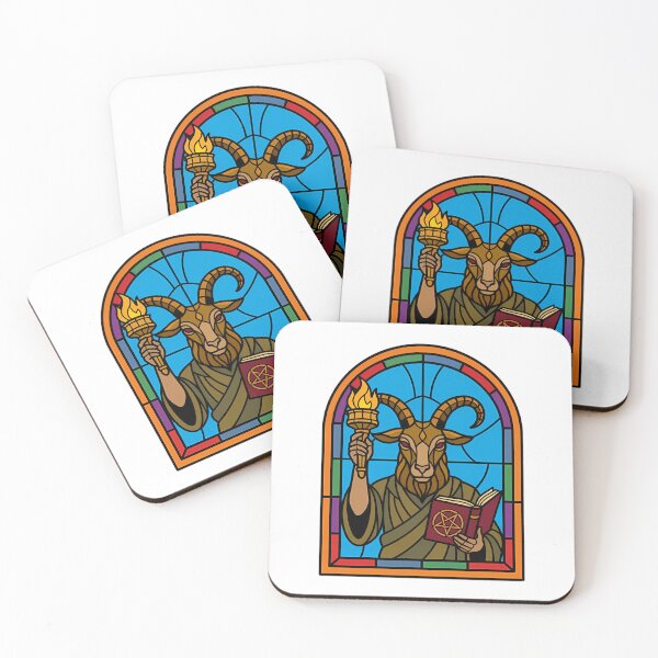 Item preview, MAGOS - Goat of Mendes Stained Glass Baphomet designed and sold by MAGOSMARKETMS.