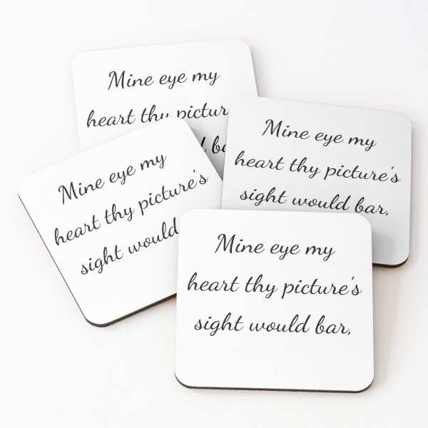 Item preview, "Mine eye my heart thy picture's sight would bar," - handwriting black designed and sold by ariksworld.