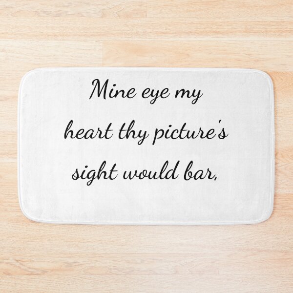 Item preview, "Mine eye my heart thy picture's sight would bar," - handwriting black designed and sold by ariksworld.