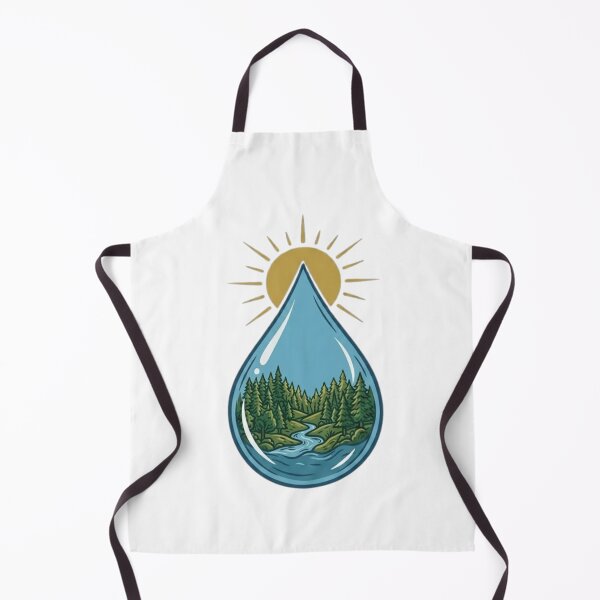 Item preview, Nature in a Waterdrop Vintage Landscape designed and sold by VintryOff.