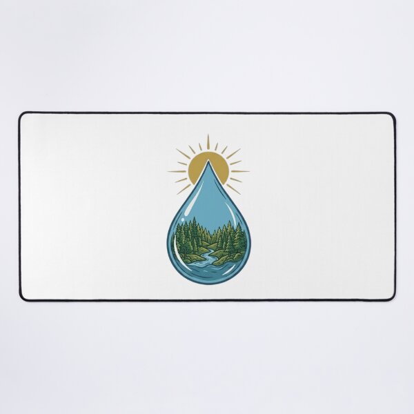 Item preview, Nature in a Waterdrop Vintage Landscape designed and sold by VintryOff.