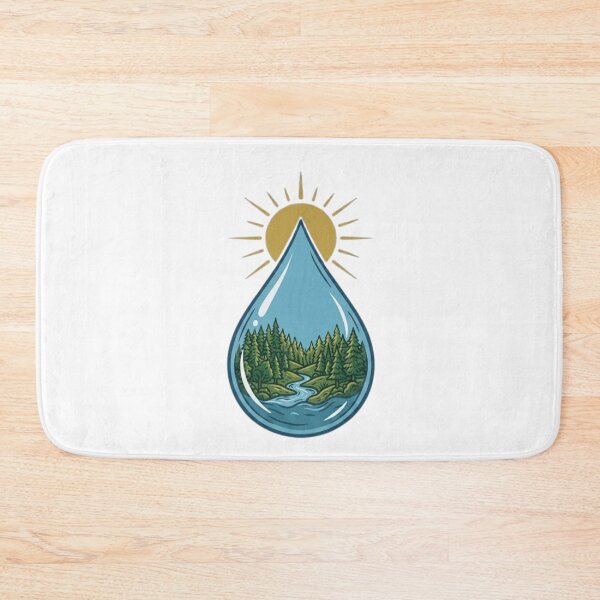 Item preview, Nature in a Waterdrop Vintage Landscape designed and sold by VintryOff.