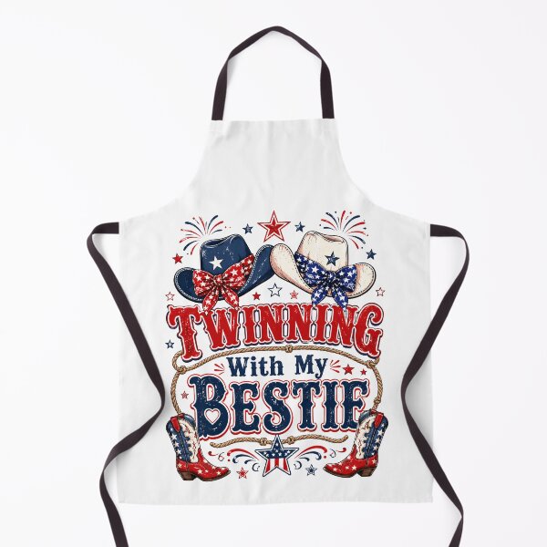 Item preview, Twinning With My Bestie Patriotic Fourth of July Bow designed and sold by THREE LITTLE BEANS.