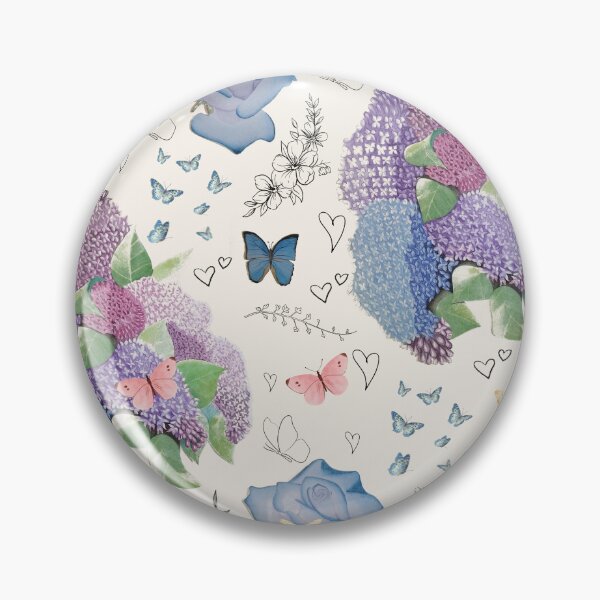 Item preview, Lillà e Farfalle – Collage Botanico a Pastelli designed and sold by su74lab.