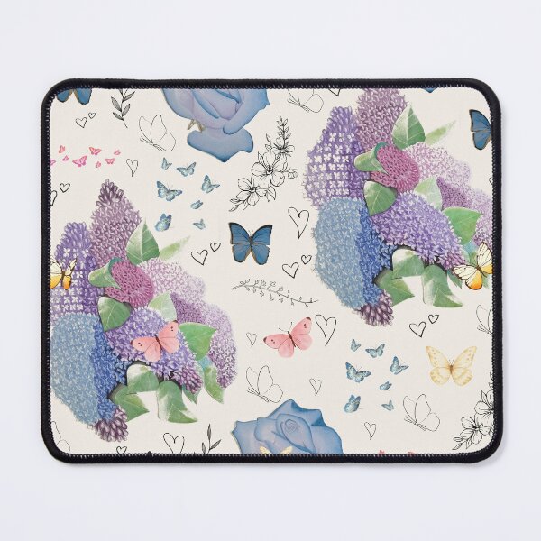 Item preview, Lillà e Farfalle – Collage Botanico a Pastelli designed and sold by su74lab.