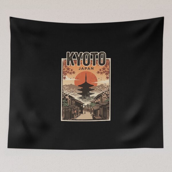 Item preview, Vintage Kyoto City Japan designed and sold by dudelinart.