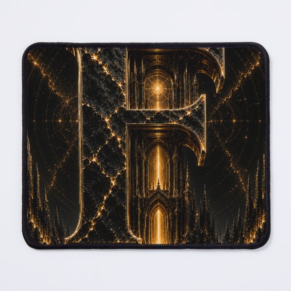 Item preview, Letter F Wall Art Black Gold Initial Monogram Poster designed and sold by LiaDreamz.