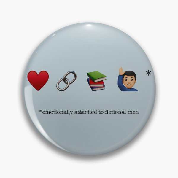 Item preview, Emotionally attached to fictional men designed and sold by ellealsopaints.