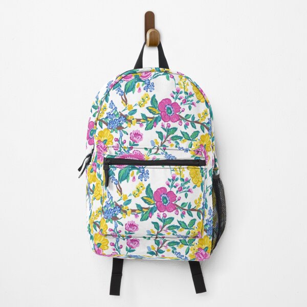 Item preview, Preppy summer flowers toile designed and sold by SophieClimaArt.