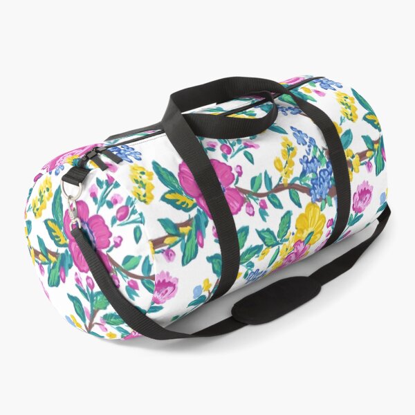 Item preview, Preppy summer flowers toile designed and sold by SophieClimaArt.