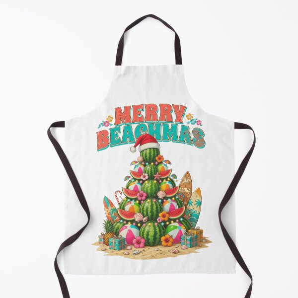 Item preview, Merry Beachmas Tropical Watermelon Christmas Tree Retro Summer designed and sold by CF_VintageDesign.