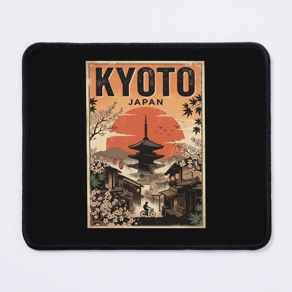 Item preview, Kyoto Japan Vintage Travel Poster Art designed and sold by dudelinart.