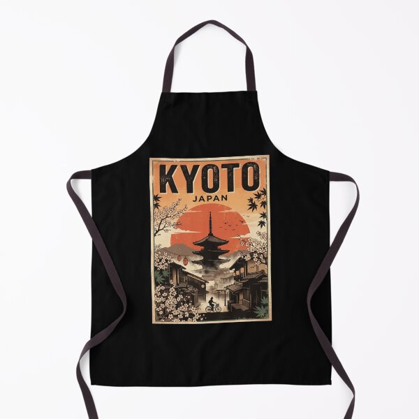 Item preview, Kyoto Japan Vintage Travel Poster Art designed and sold by dudelinart.