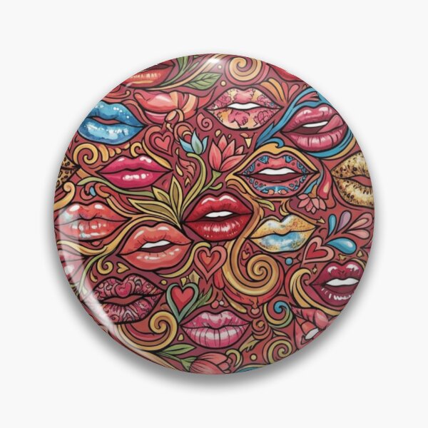 Item preview, Psychedelic Lips Pattern Art designed and sold by Imaginarium of Chaos falcon88 .
