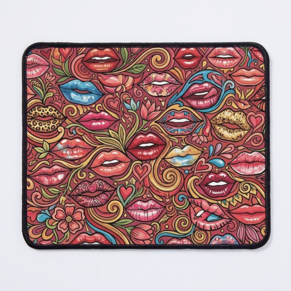 Item preview, Psychedelic Lips Pattern Art designed and sold by Imaginarium of Chaos falcon88 .