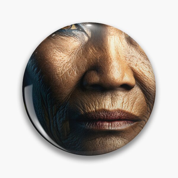 Item preview, Elderly Woman with Traditional Neck Rings Portrait designed and sold by Artessie.