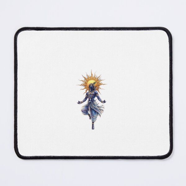 Item preview, Meditating Divine Blue Figure With Golden Halo designed and sold by Thriftstoore.
