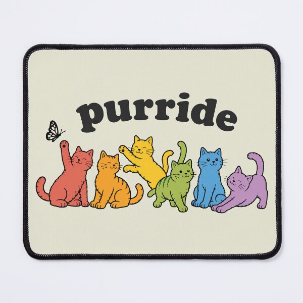Item preview, Purride Cat Pride Ally LGBT Rainbow designed and sold by NicowrmSArt.