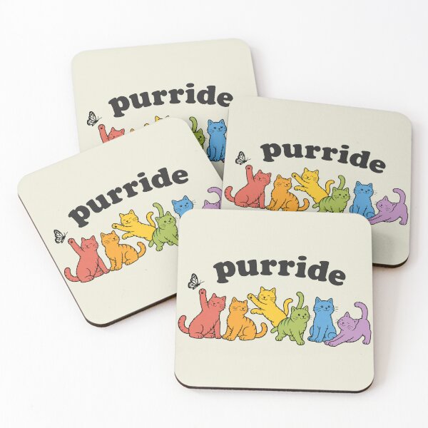 Item preview, Purride Cat Pride Ally LGBT Rainbow designed and sold by NicowrmSArt.