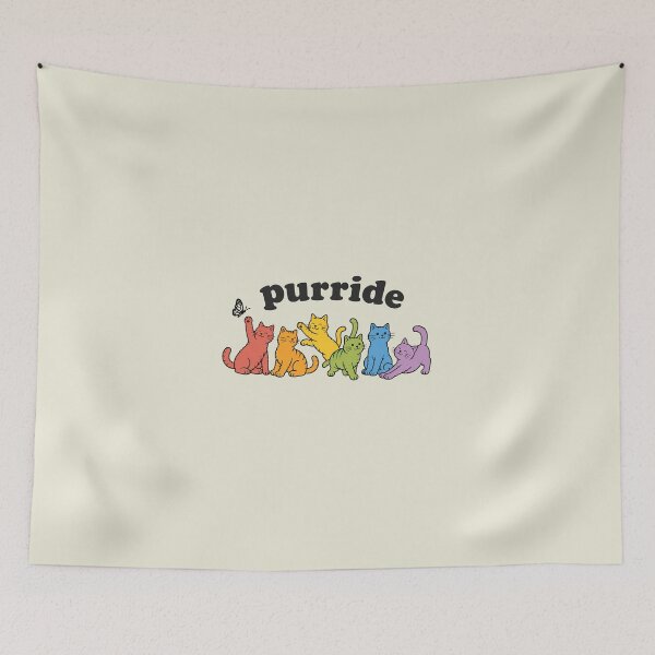 Item preview, Purride Cat Pride Ally LGBT Rainbow designed and sold by NicowrmSArt.