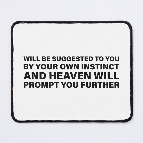 Item preview, Your Own Instinct and Heaven Will Prompt You — The Odyssey Quote (White Version) designed and sold by LiteraryRelics.