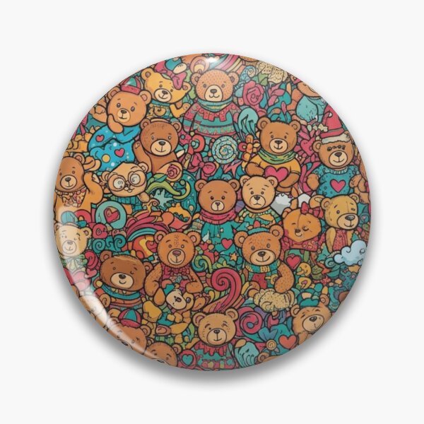 Item preview, Cute Teddy Bear Pattern designed and sold by Imaginarium of Chaos falcon88 .