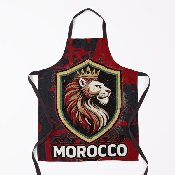 Item preview, Morocco Royal Lion Shield T-Shirt designed and sold by djovan.