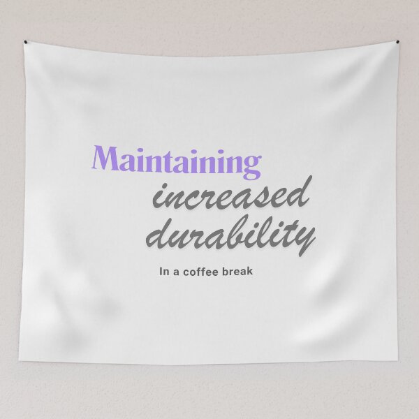 Item preview, Maintaining increased durability in a coffee break designed and sold by ArtistTejal.