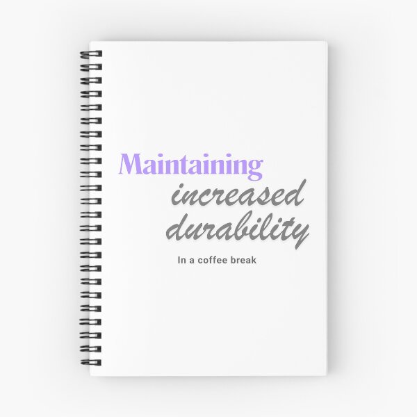 Item preview, Maintaining increased durability in a coffee break designed and sold by ArtistTejal.