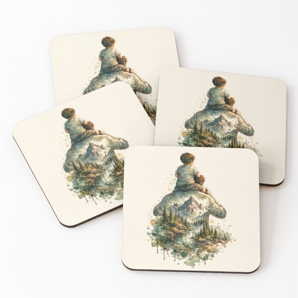 Item preview, Mountain Dad – Father and Son Nature Art Father’s Day designed and sold by LuminShadowArt.
