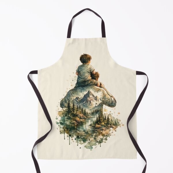 Item preview, Mountain Dad – Father and Son Nature Art Father’s Day designed and sold by LuminShadowArt.