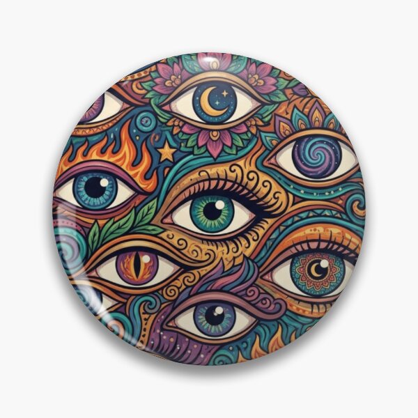 Item preview, Psychedelic Eye Pattern Art designed and sold by Imaginarium of Chaos falcon88 .