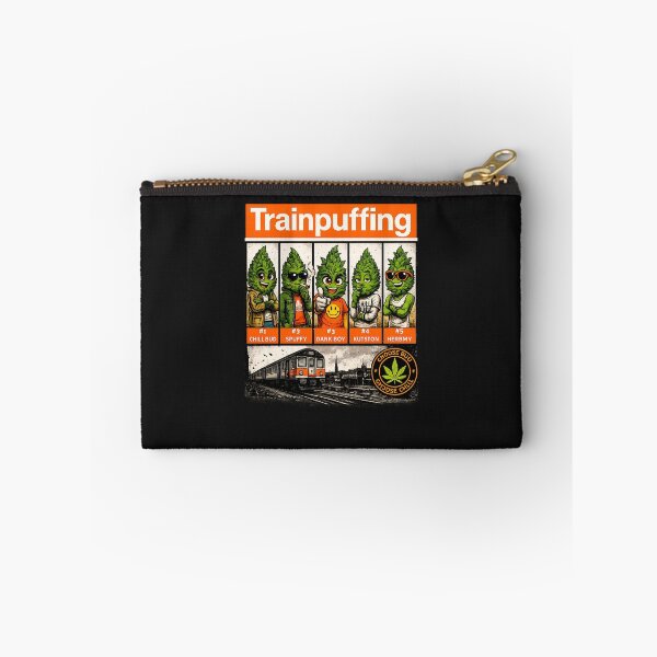 Item preview, Trainpuffing Cannabis Buds Funny 420 Stoner Cartoon designed and sold by GreenKingShop.